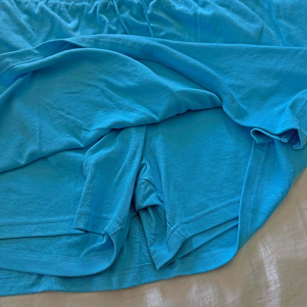 SKORT (Shorts & Skirt In One), LIGHT BLUE, SZ 5X, POCKETS, ELASTIC WAIST, WOMAN